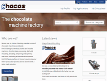 Tablet Screenshot of hacos.com